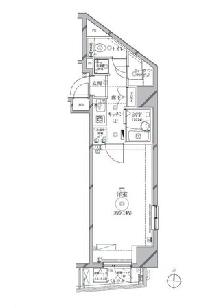 六本木駅 徒歩11分 8階の物件間取画像